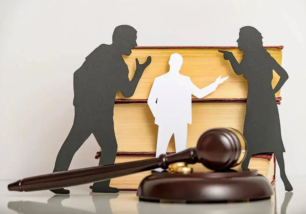 image of couple arguing through divorce Bromley